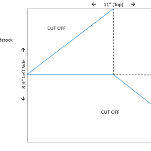 Double Diagonal Fold Card Template